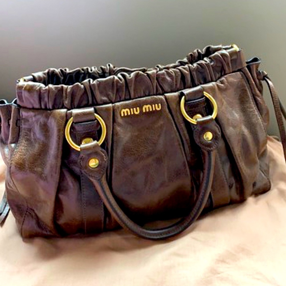 ❌SOLD ❌ Miu Miu Vitello Top Handle Shoulder Bag